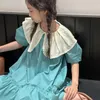 Kız Elbise Yaz Elbise Kısa Kollu Pamuk Çocuklar Ruffles Tatil Genç Giysileri Çocuk Vestidos 6-16 Yıl WZ1196