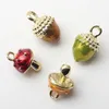 Charms 5pcs 9x15mm Alloy Charm Acorn 3D Pine Nuts Pendant For Jewelry Making DIY