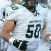 Personnalisé Thr Dartmouth Big Green Football N'importe quel numéro de nom Blanc 12 Derek Kyler 13 Jared Gerbino 31 Caylin Parker 42 Connor Rempel Jersey 4Xl High