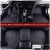 Golvmattor Mattor Flash Mat Leather Car för 5 Series E34 E39 E60 E61 F07 GT F10 F11 F18 2004- Anpassad fotmatta ER H220415 Drop DHVID