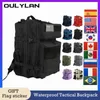 Pacotes de mochila Oulylan 25L / 45L Militar Tático Mochila Homens Mulheres Ao Ar Livre Camping Saco de Viagem 900D Oxford Pano Trekking Caminhadas Mochila YQ231127