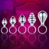 Brinquedo sexual massageador de metal puxar anel anal plug brinquedo para homens mulheres treinamento clitoral massageador g ponto estimulação casal butt plugs