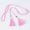 Celra Mulheres Meninas Meninas Custom Folk-Custom Tassel Corrente Decorada da cintura Decorada para feminino Corsário de espartilho Strapiéis finos