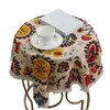 Tafelkleed Boheemse tafelkleed rechthoekige bloemen Ptotection Cover Anti-Dust Dining for Picnic Camping Kitchen Party