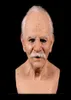 Cosplay Rubber Old Man Flacorcover Realistyczne przerażające maska ​​lateksowa horror heaear cosplay cosplay dla dorosłego mężczyzny Hogard Y2205237547540