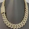 Luxo atacado masculino colar de ouro amarelo hip hop jóias finas chapeado meio-fio corrente cubana para homens fabricante indiano