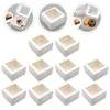 Gift Wrap 10 Pcs Cupcake Boxes Cupcakes Containers Disposable Mousse Cup Baking Box Biscuit Macaron