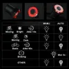 Bike Lights Smart Bicycle Tail Rear Light Auto Start Stop Brake IPX6 Waterproof USB Charge Cycling Tail Taillight Bike LED Lights P230427