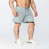 Männer Yoga Sport Lulus Kurze Quick Dry Shorts Doppelschicht Handy Casual Running Gym Jogger Pant9h92