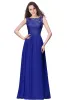 Elegant Lace Bridesmaid Dresses Jewel Sleeveless Plus Size Sheer Back Zipper Chiffon Cheap Formal Maid of Honor Gowns CPS463
