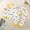 Set di abbigliamento Set di vestiti per neonati Autunno Baby Girs Vestiti Infantili in cotone Vestiti per ragazze Top + Pantaloni 2 pezzi Intimo Abiti Abbigliamento per bambini R231127