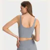 Vrouwen Sport BH Shirts LU-47 Yoga Outfits Gym Vest Push Up Fitness Tops Sexy Ondergoed Lady Tanks Shakeproof Verstelbare Band Brasserie