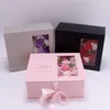 Dekorativa blommor Alla hjärtans dag tvål Rose Creative Gift Love Letter Box Mother's Carnation Flower