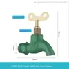 Bathroom Sink Faucets Outdoor G1/2 Green Old Fashioned Iron Quick Opening Tap Cast Slow Key