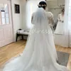 Свадебное платье больших размеров с длинным рукавом 2024 Иллюзия А-силуэта с открытой спиной и скользящим шлейфом Свадебные платья в стиле кантри Кружевное пляжное платье невесты в стиле бохо Женское платье Vestidos De Novia Mariage