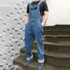 Kvinnors jeans män denim overaller jumpsuit stor storlek rem rak med 7 fickor fler storlekar 3048 50 231127