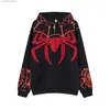 Nuc5 Sweats à capuche pour hommes High Street American Spider Man Serviette brodée Cardigan à capuche Pull unisexe Marque de mode Lâche décontracté Hip Hop Manteau