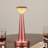 Table Lamps Metal LED Lamp Wireless Rechargeable Dinner Bar Cordless Light Decorative Atmosphere Lighting For El Restaurant