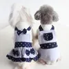 Vestidos bonito cão bowknot vestido para cães de estimação moda luxo roupas verão dropship maltese chihuahua outfit atacado roupas para cães novo