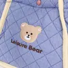 Diaper Bags Large Capacity Mommy Bag Maternity Pack Cotton Diaper Bags for Women Handbags Mum Baby Bag Bear Embroidered Women's Tote Bag Q231127