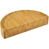 Peynir Araçları Bambu Plaka Ahşap Breadboard Catler Kesici Seti Charcuterie Tahtası Slide Out Çekmece Pişirme 230427