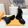 Gorące damskie grube dolne obcasy designerskie damskie designerskie buty Cowhide Buty luksusowe markę zimowe obcasy modne koronkowe buty buty pięta wysoka 6 cm