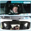 Accessori interni Specchietto retrovisore convesso antiriflesso universale Specchietto retrovisore per auto Vista posteriore Seggiolino per bambini Orologio Visiera parasole Occhiali di sicurezza