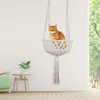 Tapis Macramé Chat Hamac Confort Et Durable Macramé Chat Nid Hamac Lit Chat Balançoire Mignon Macramé Pet Hamac Accrocher Au Mur Plafond