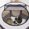 Mats Cat Octagon Cage Cage do przenośnej klatki dla zwierząt składany pet namiot na zewnątrz dom dla psa House Playpen Puppy Cats Kennel Akcesoria Pokój