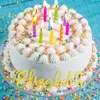 Autres fournitures de fête d'événement Décorations de gâteau d'anniversaire personnalisées Acrylique Bois Nom personnalisé et âge Décoration de gâteau de joyeux anniversaire 231127