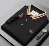 Brand de luxe Polo Polo 2023 Nouvelle lettre de revers broderie T-shirt European Business Casual Mens Vêtements