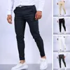 Pantalon pour homme avec anneau de taille, pantalon Long élégant, coupe cintrée, respirant, Style Business, tissu doux