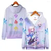 Men's Hoodies Honkai Star Rail Anime Zipper Sweatshirt Long Sleeve Men Women's Hoodie Harajuku Streetwear 2023 Game 3D Clothes