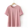 T-Shirt Large Womens 2022 summer new slim relaxed ice knitting embroidery through yarn short sleeve Plus Size Tshirt 3XL 4XL 5XL 6xl