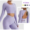 Set da palestra da abbigliamento da yoga da donna abito sportivo stretto pantaloni in vita alto sollevatore di culo e fitness invernale che gestisce abiti da allenamento yoga resistente agli shock p230504