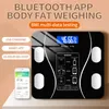 スケールウェイトスケールBluetoothボディ脂肪正確な携帯電話アナライザーアプリスマート電子BMI構成アナライザーファッションバスルーム