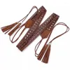 Riemen Cowgirl riem magere tailleband met kwastjes Y2K-stijl vintage stropdas voor bands speler land meisjes drop