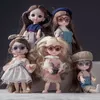 Dolls dockor 13 MOVERABLE FOUNEDED 112 16CM BJD FÖR GIRLER 3D EYE DRESACH UP FASHING PLASTIC TOYS Härlig födelsedagspresent Högkvalitativ 230427