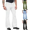 Men's Pants Vintage Charm Trousers Flattering Bell Bottom Fashionable Jeans Slim Fit For Harajuku