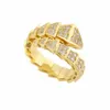 Ring 18K Gold Silver Plated Serpenti Ring 10 Styles Wrap Rings for Women 3 Färger Öppna serpentin Viper Ring inte allergisk rosguldring unisex ring set gåva 1