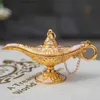 Arts and Crafts Retro Aladdin Lamp Decor ing Tea Oil Pot Fairy Tale Craft Greative Gift Small Exquisite Table Ornament Home Decoration Y23