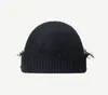 Berets Autumn And Winter Korean Style Ins Ripped Knitted Woolen Cap Women Yupi Skullcap Chinese Landlord Hat Trendy Street Beanie M