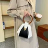 TOTES Moda Ahşap Yüzük Çantalar Kadınlar Markalı Dikişli Omuz Çantası Luxury Messenger Çanta Tasarımcı Çantalar Crossbody Bags Satchel