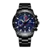 Nuovi orologi da uomo Orologi da polso di lusso moda quadrante nero con calendario Bracklet chiusura pieghevole Master quarzo orologio da uomo relogio masculino 88