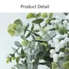 Fleurs décoratives feuilles d'eucalyptus artificielles tiges fausses Branches florales fausses plantes décoration pour fournitures de fête de mariage 2024