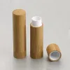 Atacado 100pcs 5ml Bamboo Profissional Cosmético enchendo diretamente o contêiner de bálsamo labial 5g vazio de batom de batom de beleza de bambu natural vazio