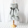 Barboteuses Couleurs Gris Rose Design de luxe Vêtements pour chiens super chauds avec combinaisons pour animaux de compagnie pour chats pour l'automne et l'hiver Salopette pour petits chiens