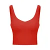 Women Sports Bra Shirts Yoga Outfits Gym Vest LU-47 Push Up Fitness Tanks Sexy Underwear Lady Tops Shakeproof Adjustable Strap Brassiere