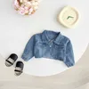 Clothing Sets Spring And Autumn Newborn Baby Girl Denim Coat Floral Dress Set Children's Fashionable Clothes Two Set R231127