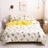 Bedding sets Classic Bedding Set 4 Size Horse Unicorn Summer Bed Linen 4pcs/set Quilt Duvet cover Set Pastoral Bed Sheet AB Side Pillow cover 230427